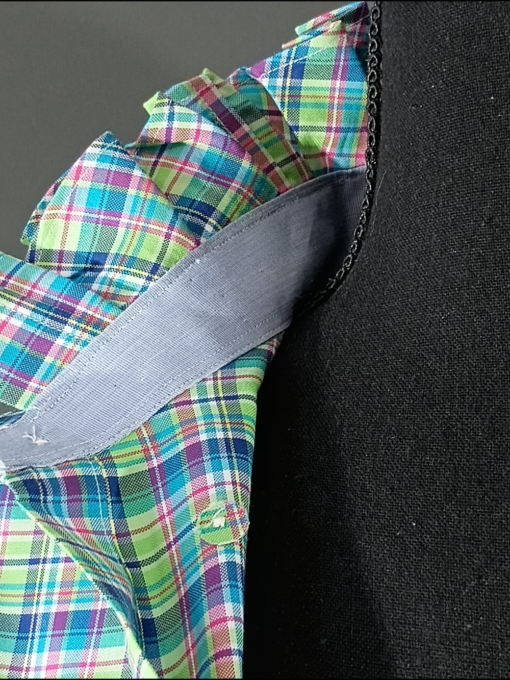 Upcycled Women's Ralph Lauren Ruffled Collar Shirt - Picture 10 of 11